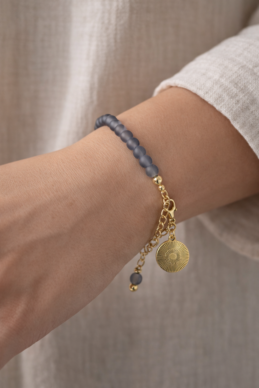 Live Your Dream - Gray Bracelet - Gold