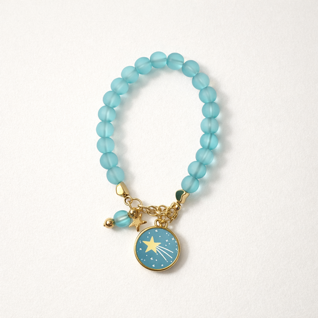 Cosmic Turquoise Single Bracelet - Gold