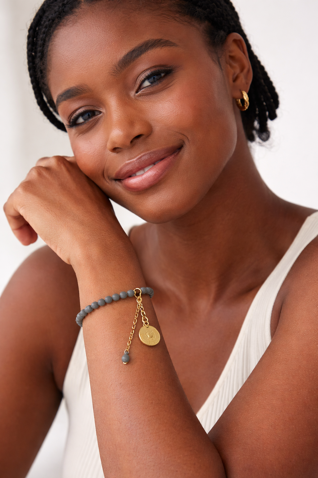 Live Your Dream - Gray Bracelet - Gold