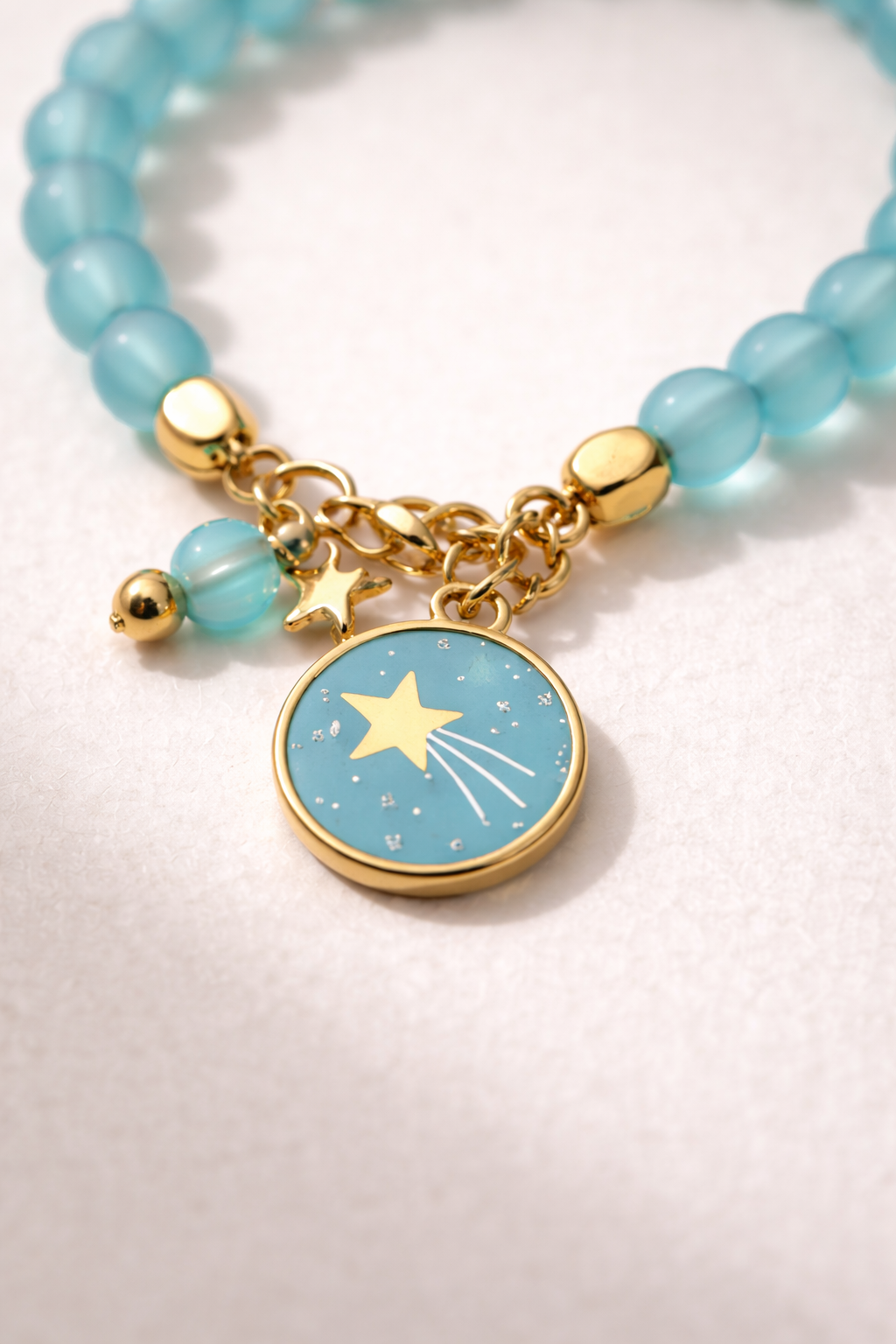 Cosmic Turquoise Single Bracelet - Gold