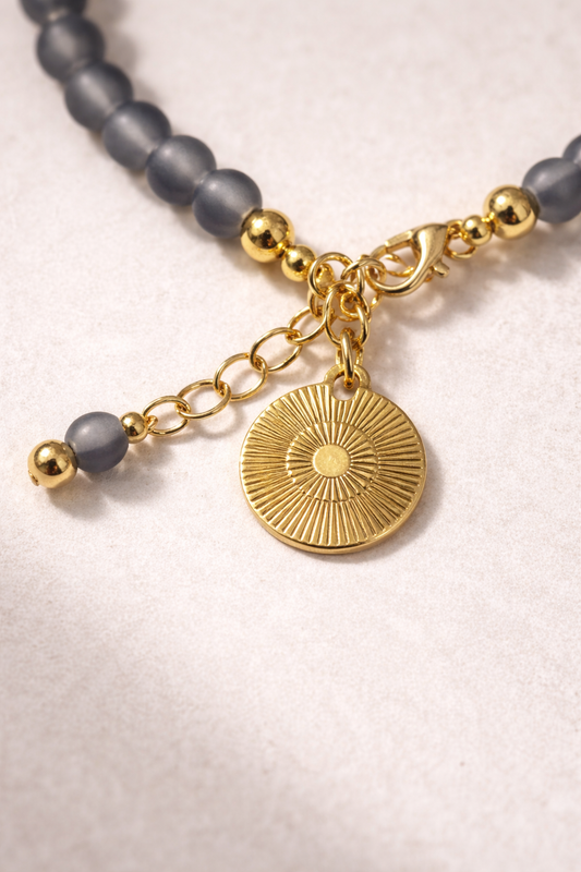 Live Your Dream - Gray Bracelet - Gold