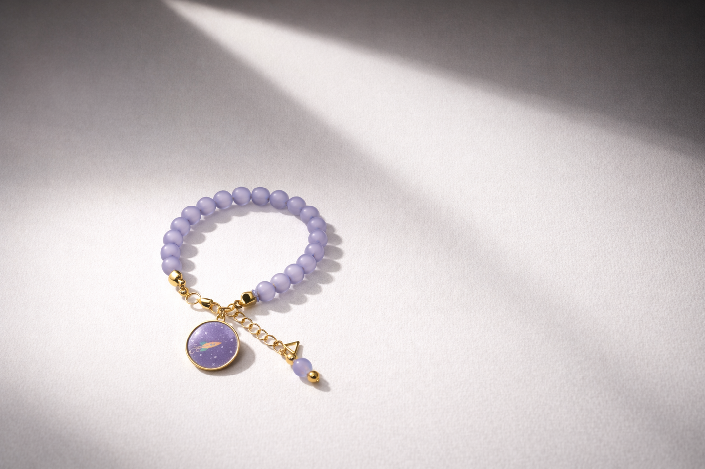 Cosmic Purple Single Bracelet - Gold