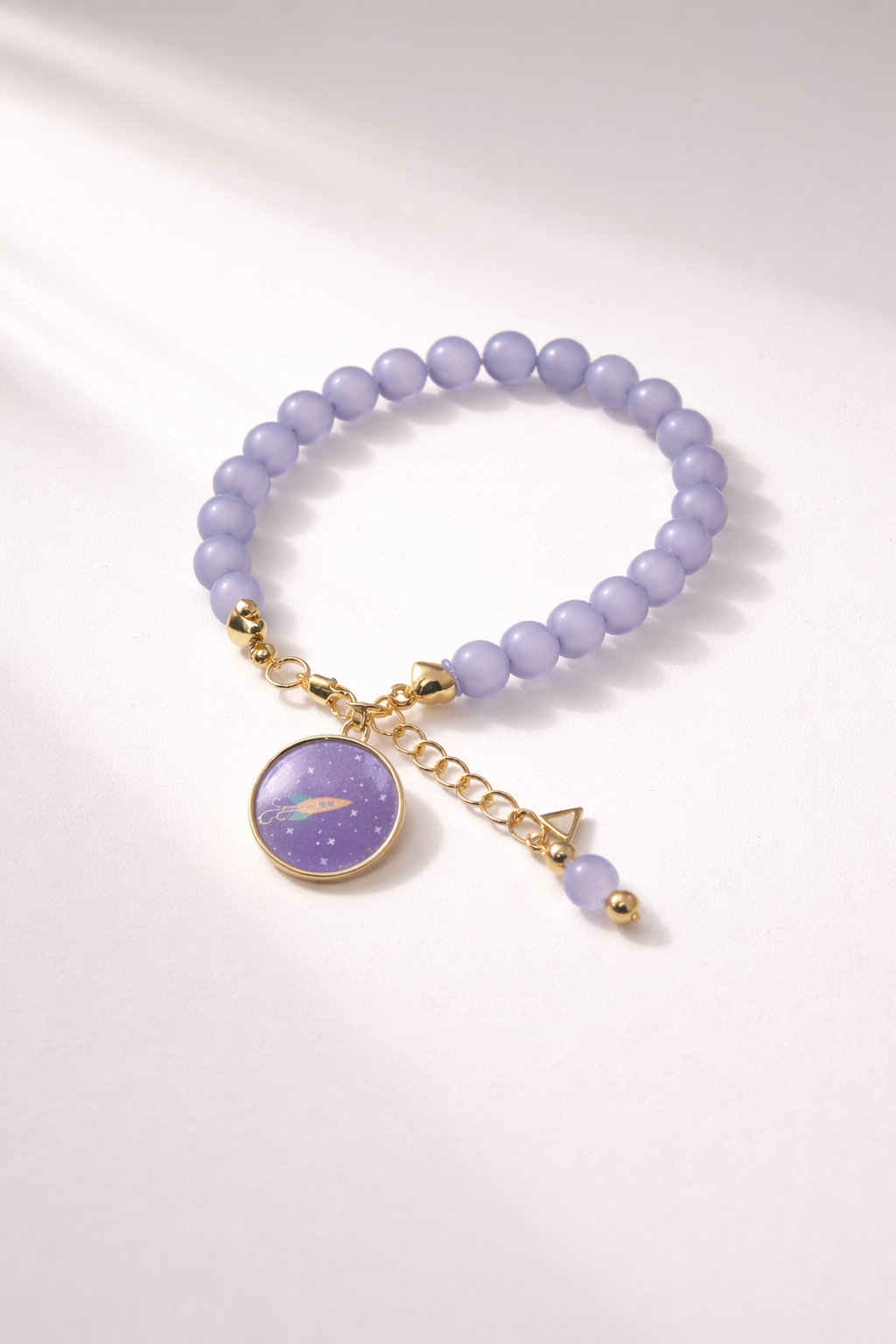 Cosmic Purple Single Bracelet - Gold